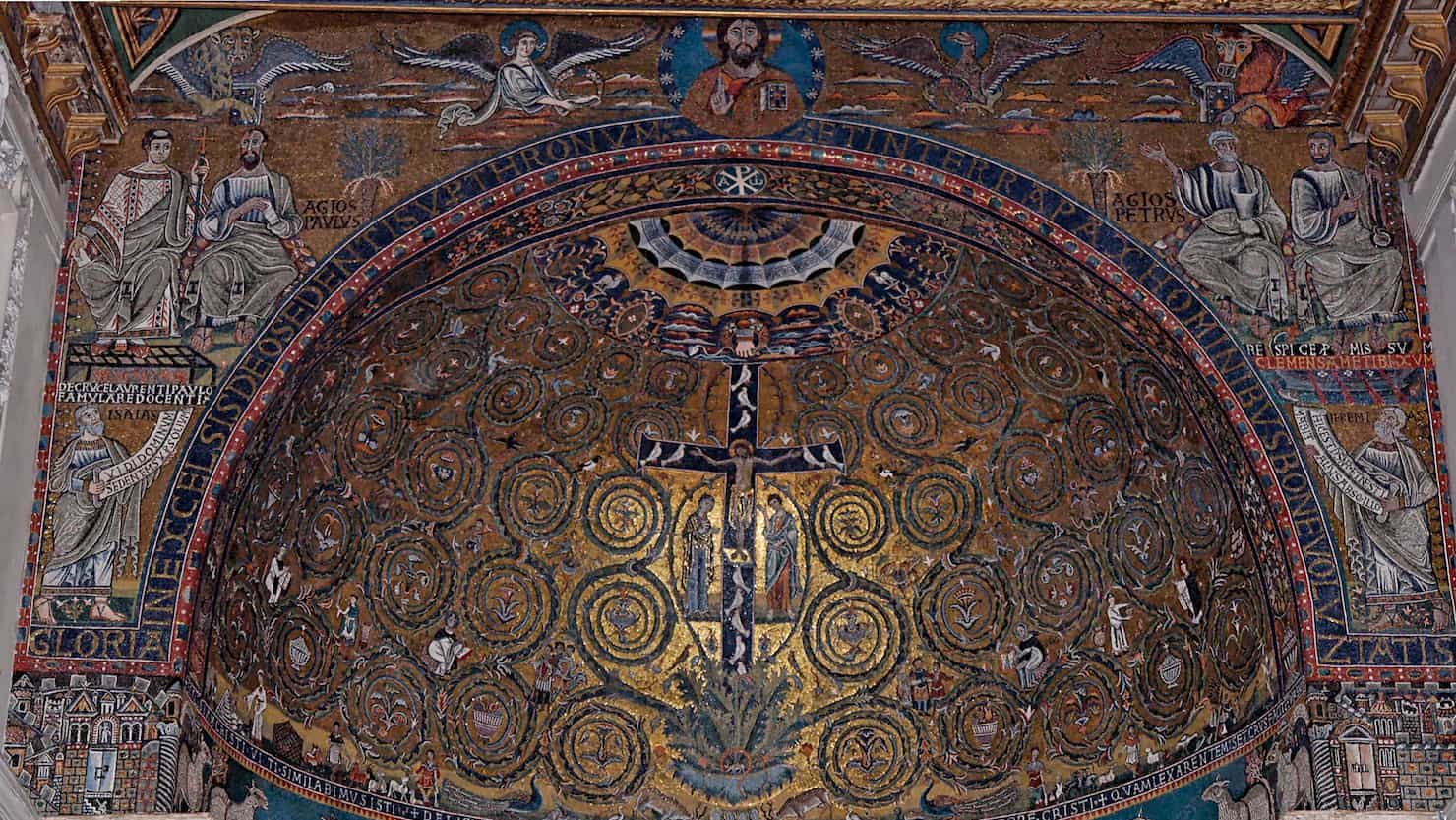 Mosaico nella Basilica di San Clemente