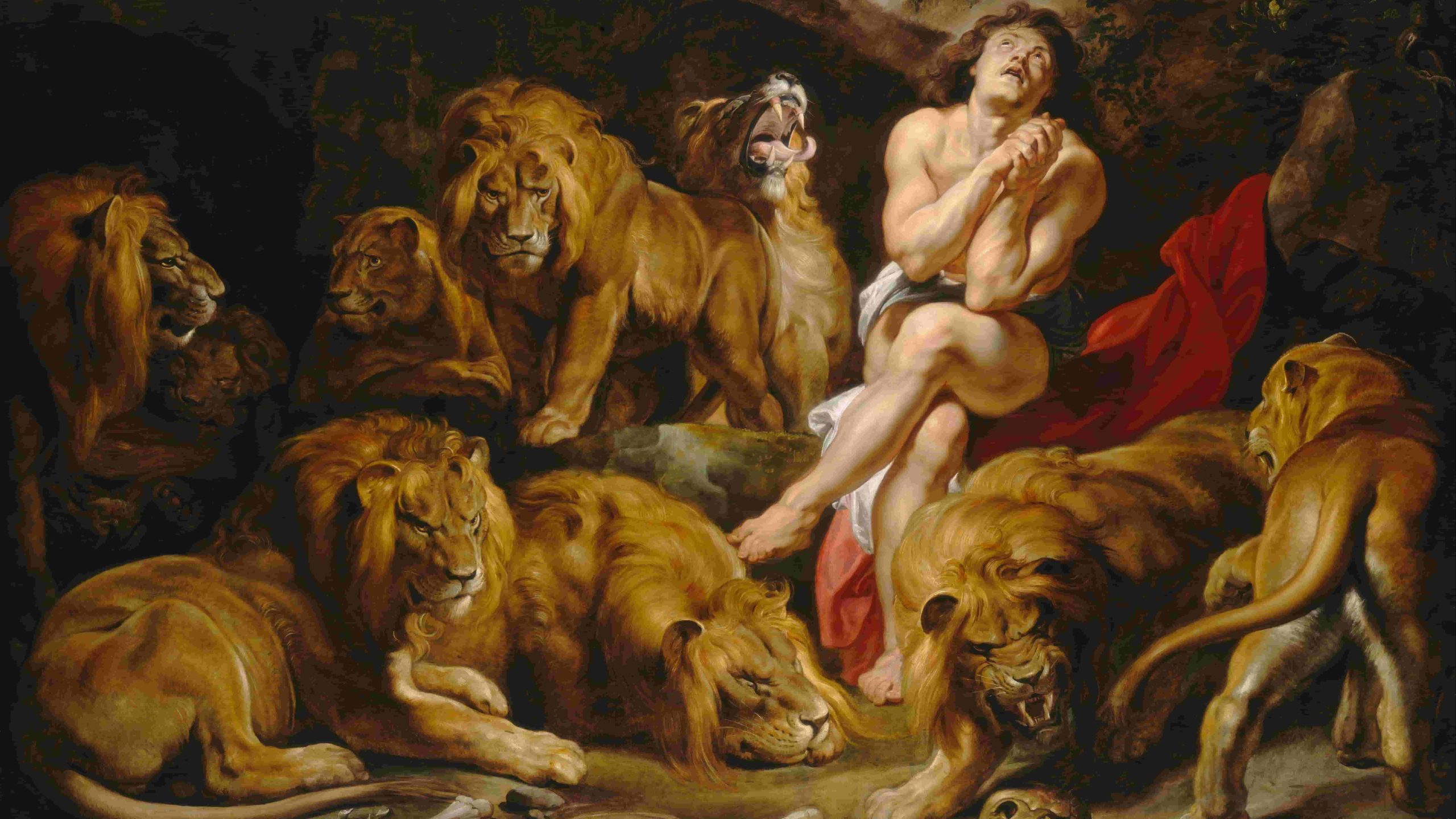 Daniele nella fossa dei leoni, dipinto di Rubens