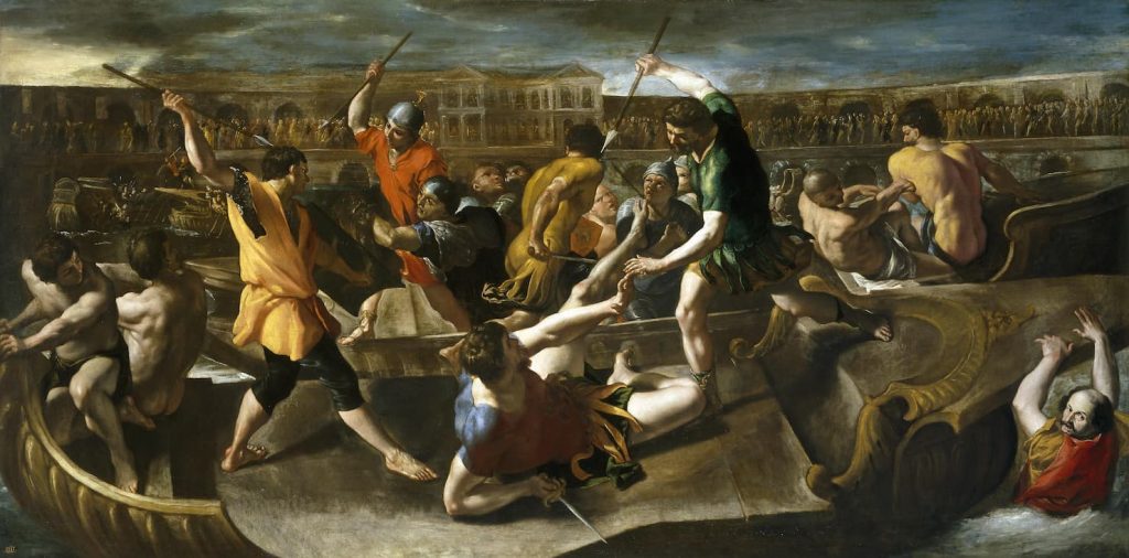 Naumachia dipinta da Giovanni Lanfranco (Prado)