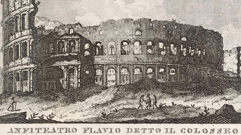 Veduta antica del Colosseo